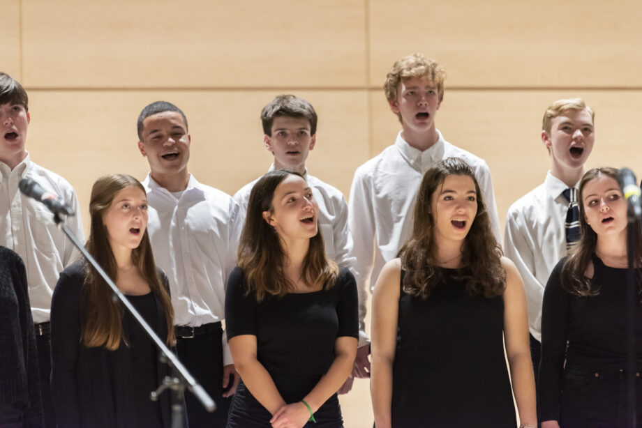 Nobles winter 2021 choral concert, photo: Kim Neal